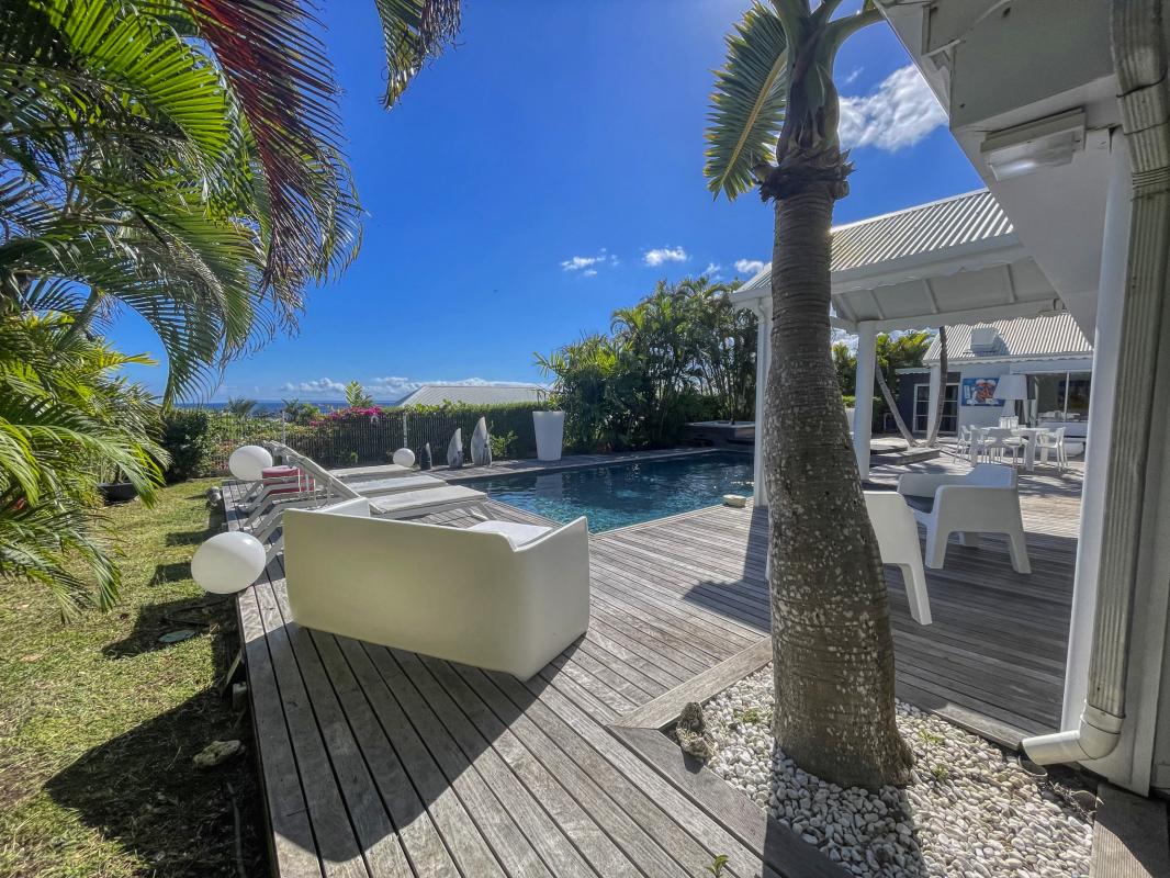 6.Location villa piscine Saint François Guadeloupe_vue d'ensemble sur mer